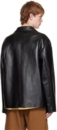 Nanushka Black Arto Vegan Leather Jacket
