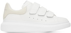 Alexander McQueen White Oversized Triple Strap Sneakers