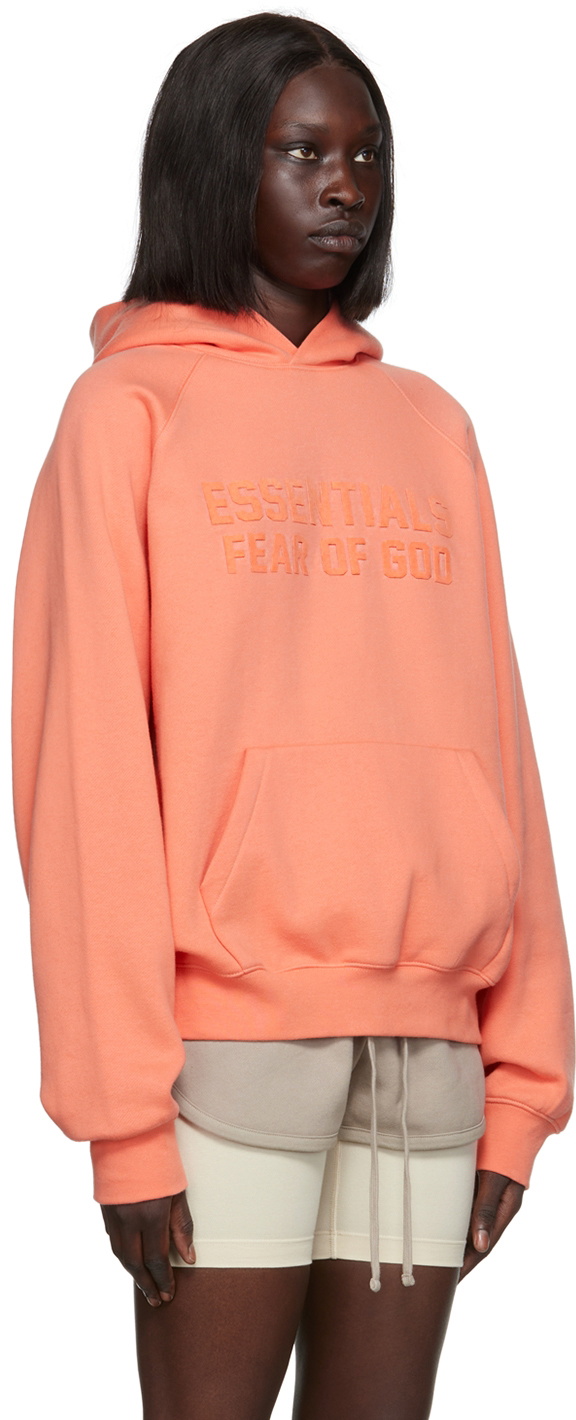 Pink Relaxed Hoodie by Fear of God ESSENTIALS on Sale