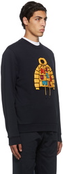 Moncler Navy Logo Patch Sweatshirt