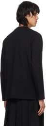 Simone Rocha Black Appliqué Long Sleeve T-Shirt