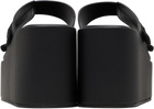 Coperni Black Patch Wedge Sandals