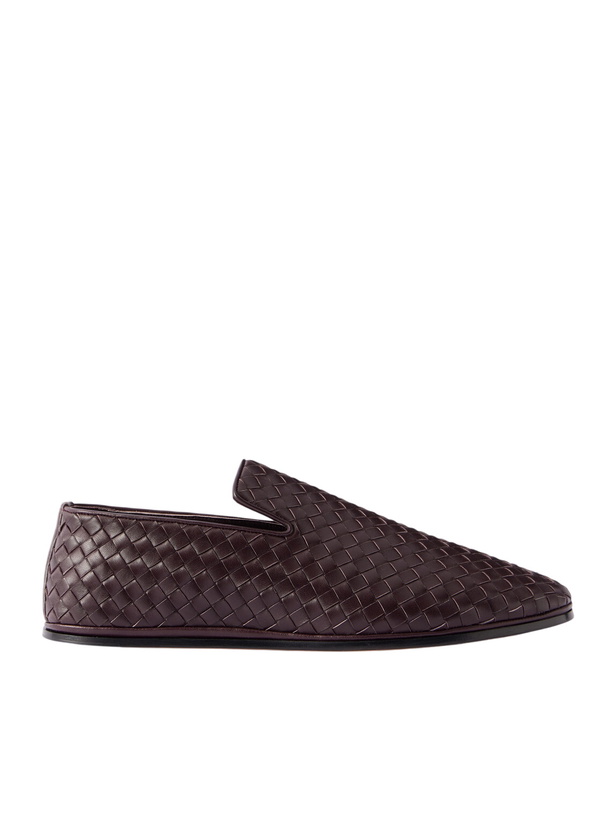 Photo: Bottega Veneta - Intrecciato Full-Grain Leather Slippers - Brown