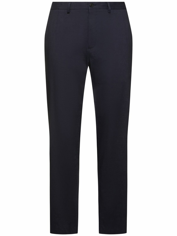 Photo: THEORY Curtis Straight Linen Blend Pants