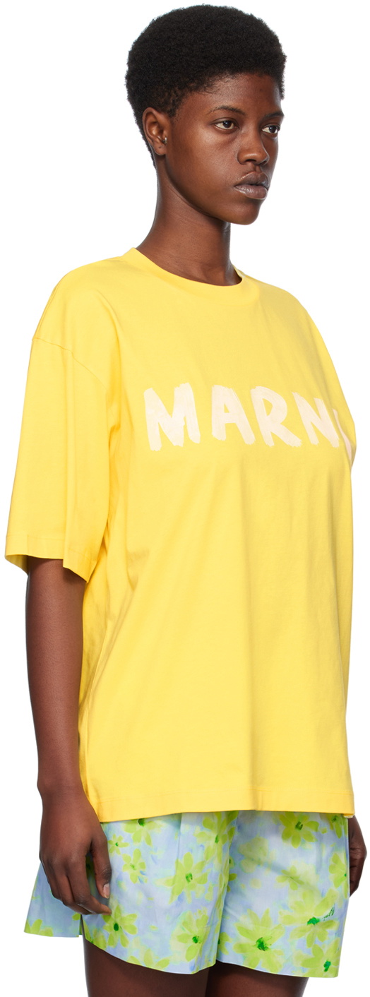 Marni Yellow Printed T-Shirt Marni