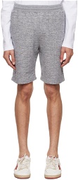 Golden Goose Gray Graphic Shorts