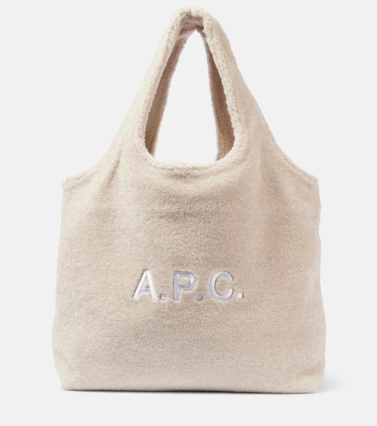 A.P.C. Ninon logo faux shearling tote bag A.P.C.