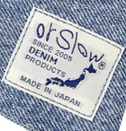 OrSlow - Logo-Appliquéd Denim Messenger Bag - Blue