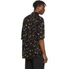 Balenciaga Black Crepe Celebration Shirt