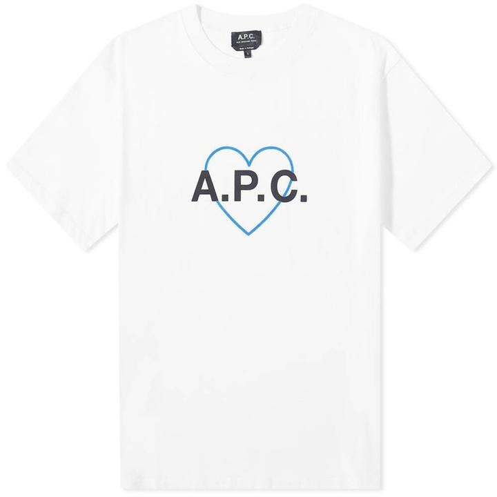 Photo: A.P.C. Amore Heart Logo Tee