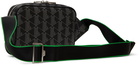 Lacoste Black 'The Blend Monogram Print' Crossbody Bag