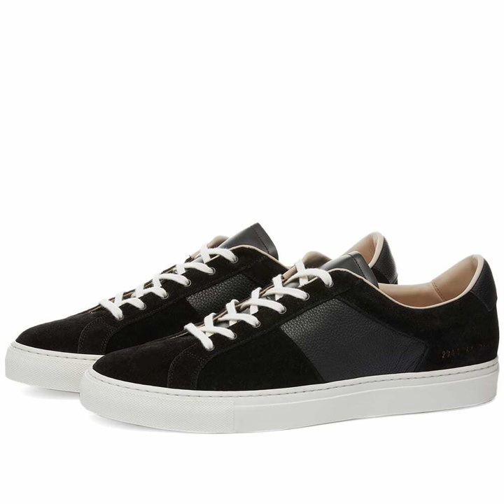 Photo: Common Projects Men's Winter Achilles Suede Sneakers in Black