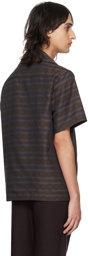 NEEDLES Brown Italian Collar Shirt