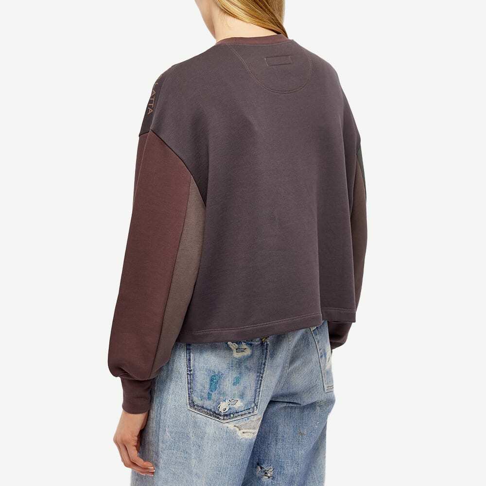 Eckhaus Latta Women's Panel Crew Sweat in Overcast Eckhaus Latta