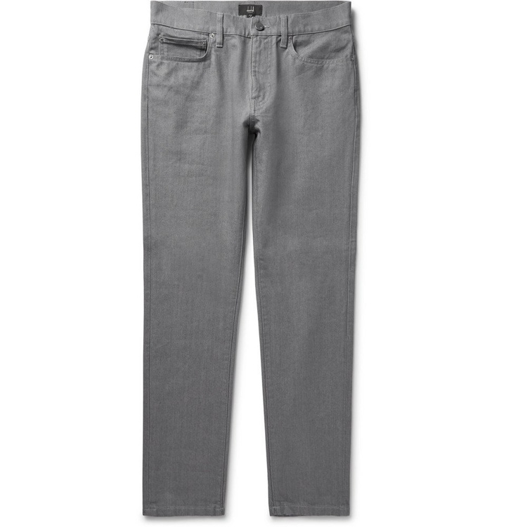 Photo: Dunhill - Slim-Fit Denim Jeans - Men - Gray