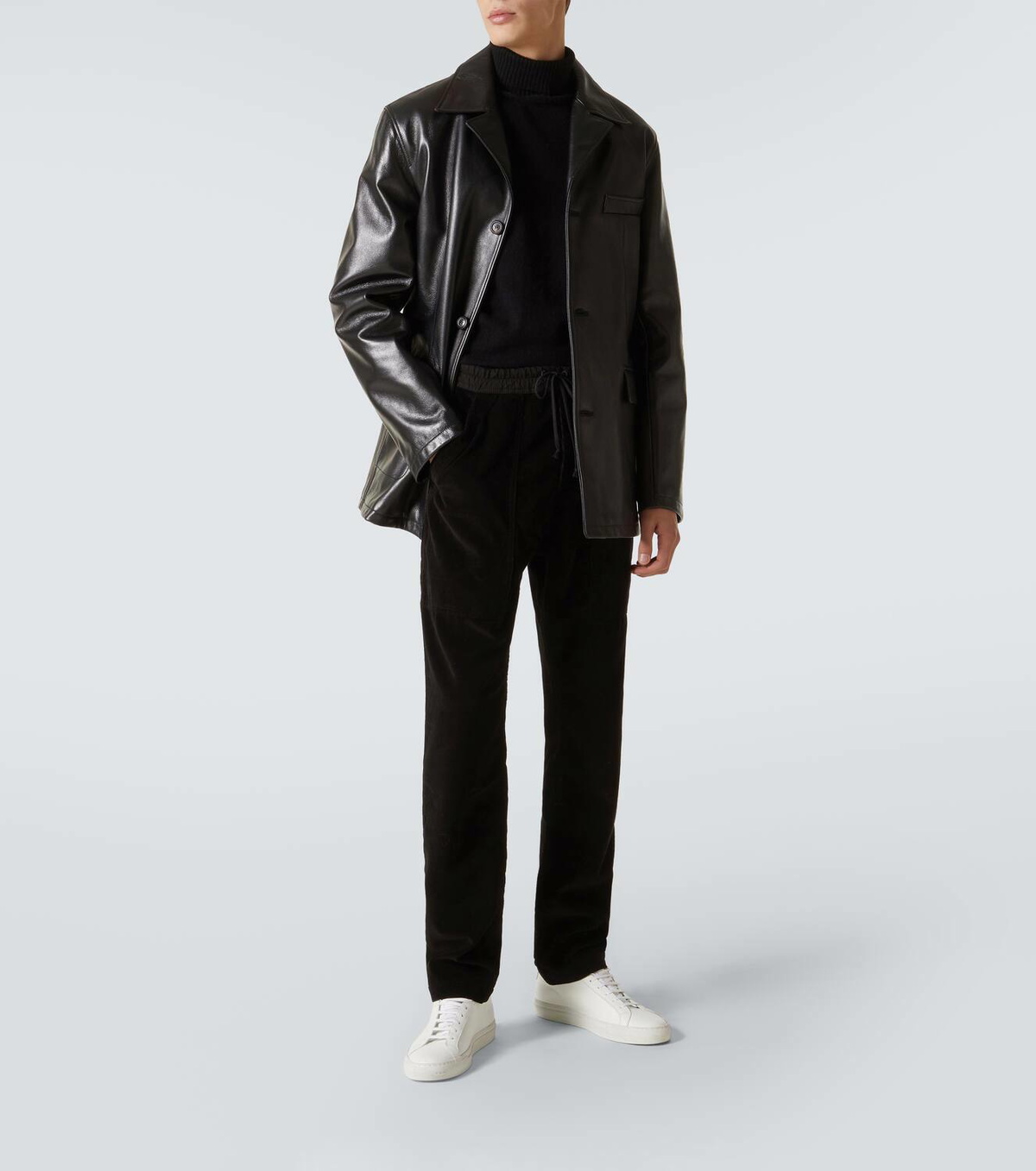 Saint Laurent Cotton velvet sweatpants