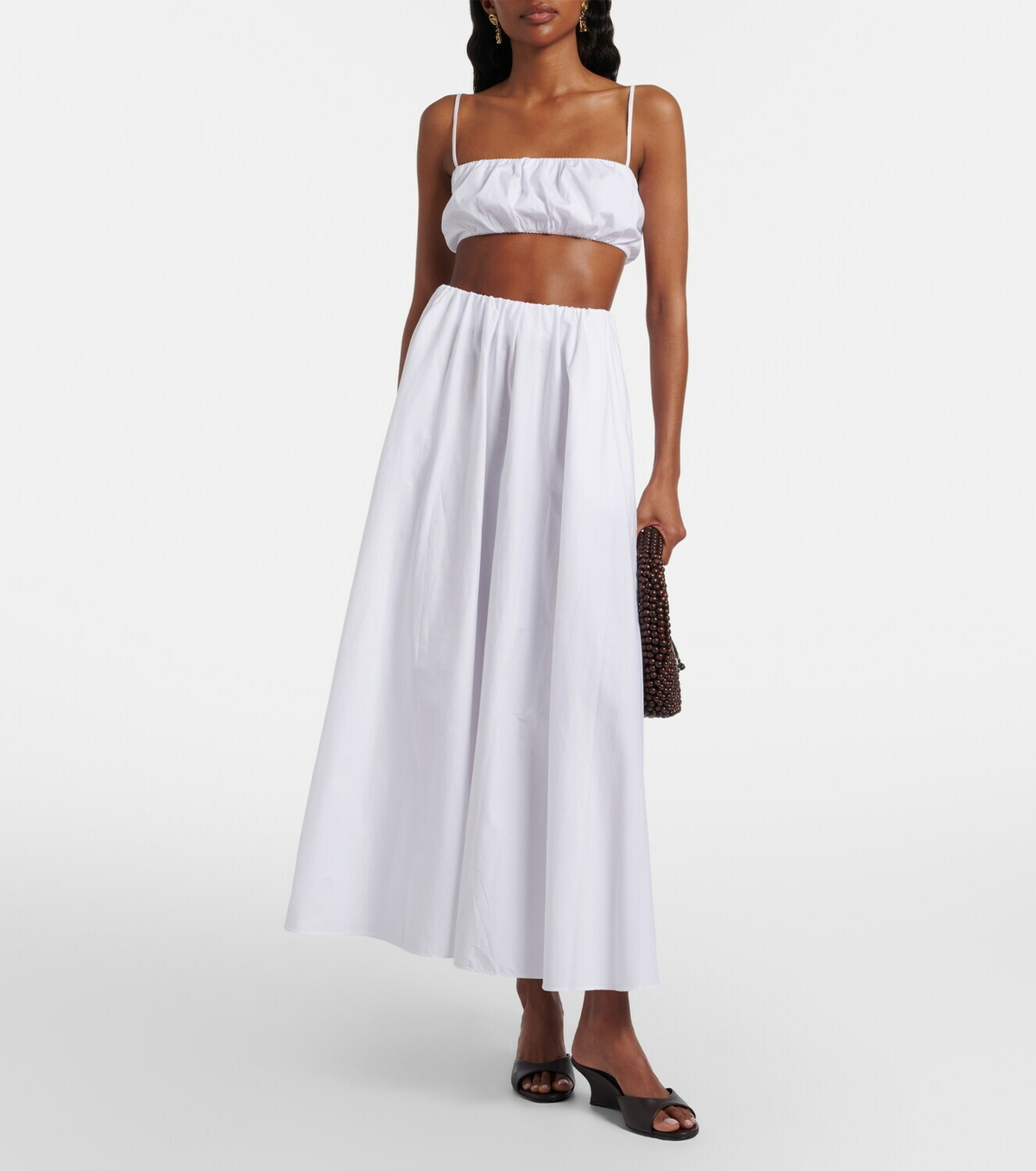 Staud Fiore cotton crop top