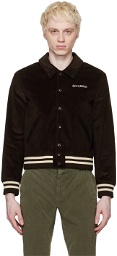 Sporty & Rich Brown Varsity Jacket