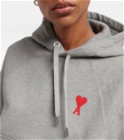 Ami Paris Logo cotton hoodie