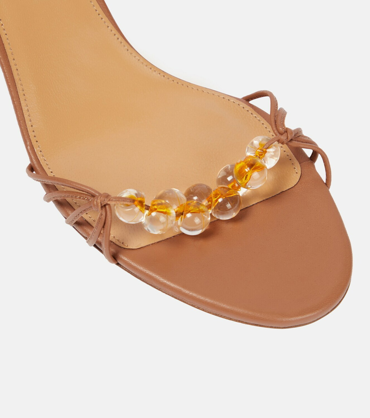 【Aquazzura】 Very Maui 50 embellishedスエードサンダル Aquazzura】 Very Maui 50 embellishedスエードサンダル