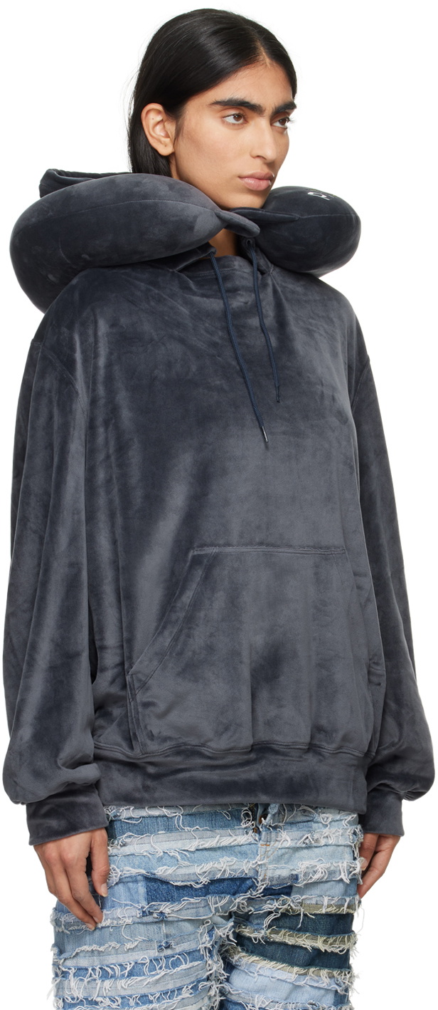 doublet Navy Neck Pillow Hoodie