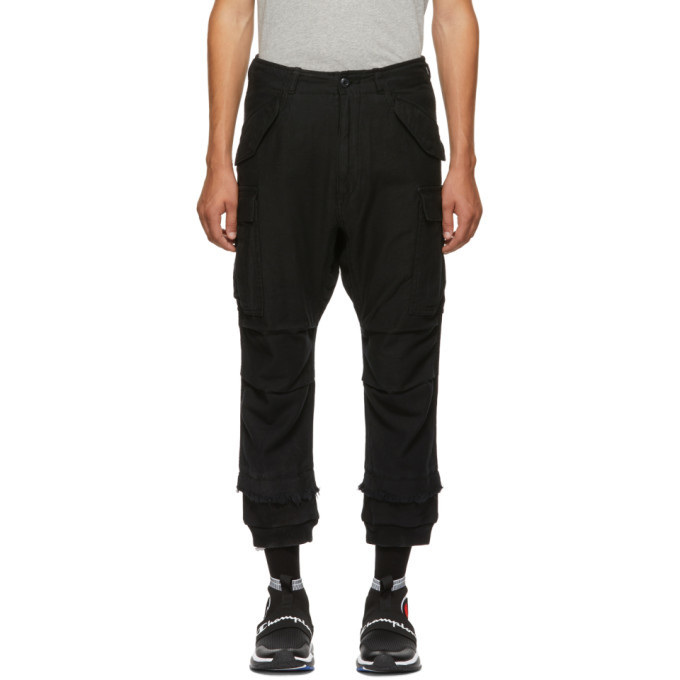 R13 Black Harem Cargo Pants R13