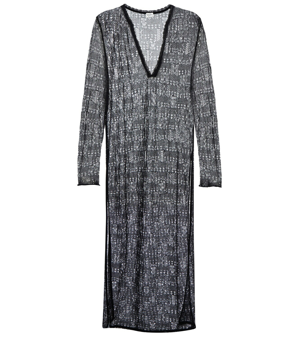 Saint Laurent Pointelle knit kaftan