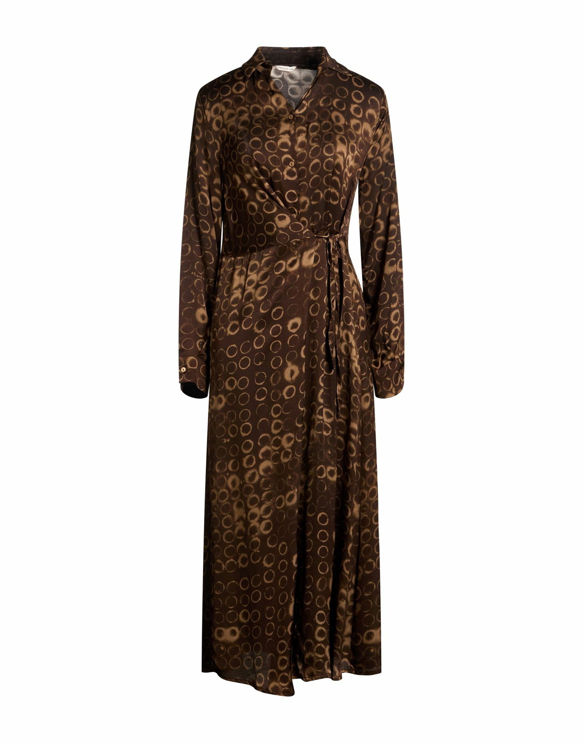 Manila Grace Womens Maxi dress in Brown