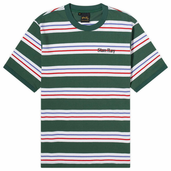 Photo: Stan Ray Men's Ringer Stripe T-Shirt in Racing Green