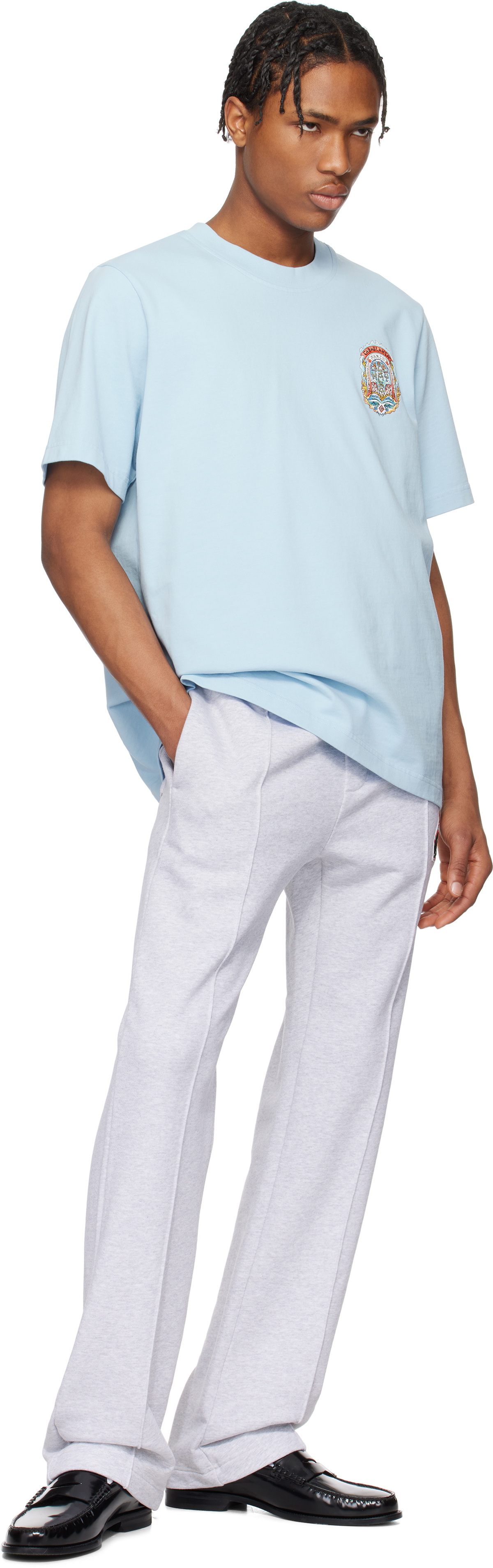 Casablanca Blue Casa Way Skate T-shirt Casablanca