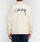 Stüssy - Cruize Logo-Print Shell Jacket - Cream