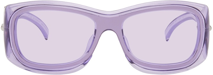 Photo: Givenchy Purple Goggle Sunglasses