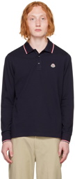 Moncler Navy Stripe Polo