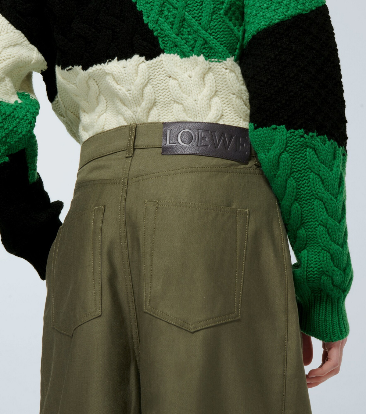 Loewe - Pleated cotton pants