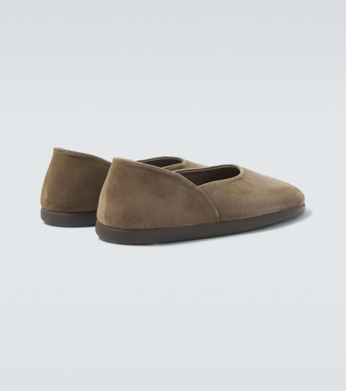 Stòffa Suede slip-on shoes
