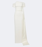 Safiyaa Bridal Giorgia crêpe gown