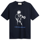 Café Mountain Men's Jazz T-Shirt in Navy