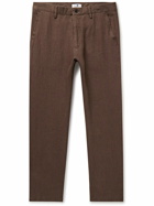 NN07 - Karl 1196 Tapered Linen Chinos - Brown