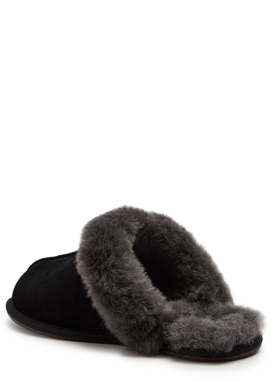 Ugg Scuffette II Suede Slippers Black Grey