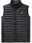 Stone Island Junior - Ages 12-14 Logo-Appliquéd Quilted Shell Down Gilet - Blue