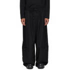 Y-3 Black Sport Uniform Adaptive Length Cargo Pants