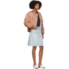 Acne Studios Bla Konst Blue Denim Shadow Skirt