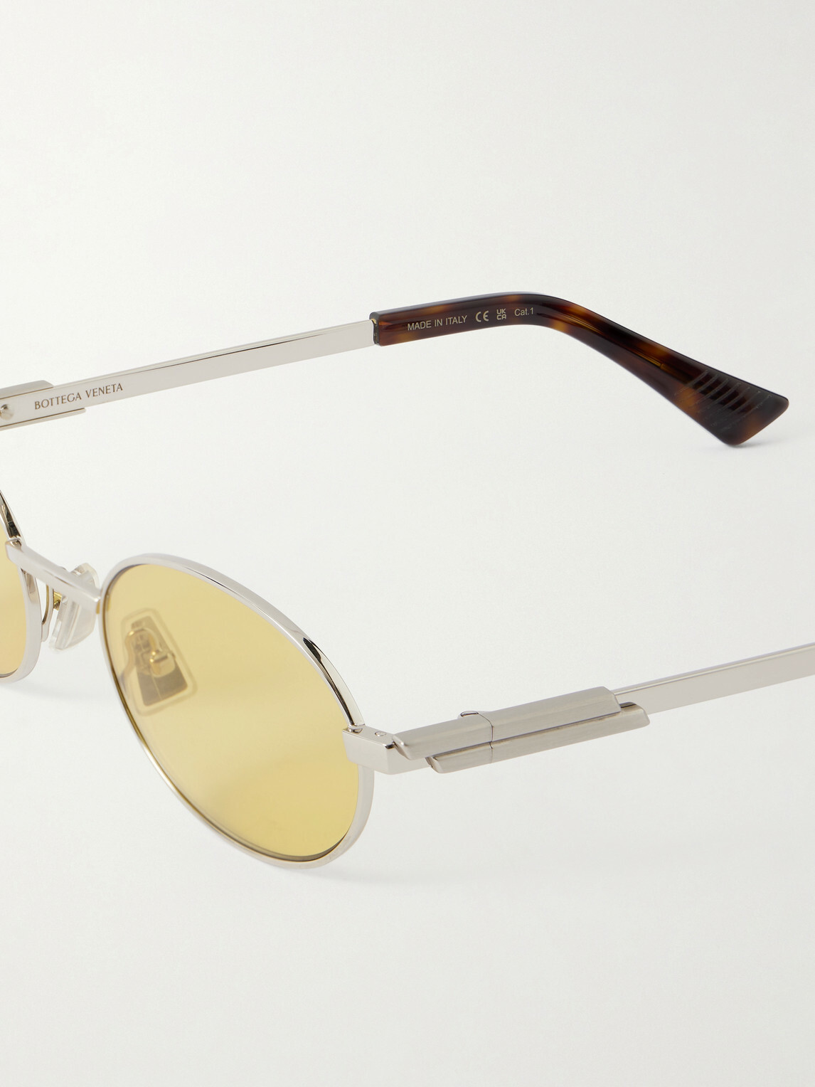 Bottega Veneta Light Ribbon Panthos Sunglasses Light Ribbon round sunglasses in gold - Bottega Veneta  main image 3
