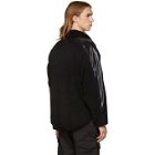 CMMN SWDN Black Fleece Leroy Zip-Up Pullover