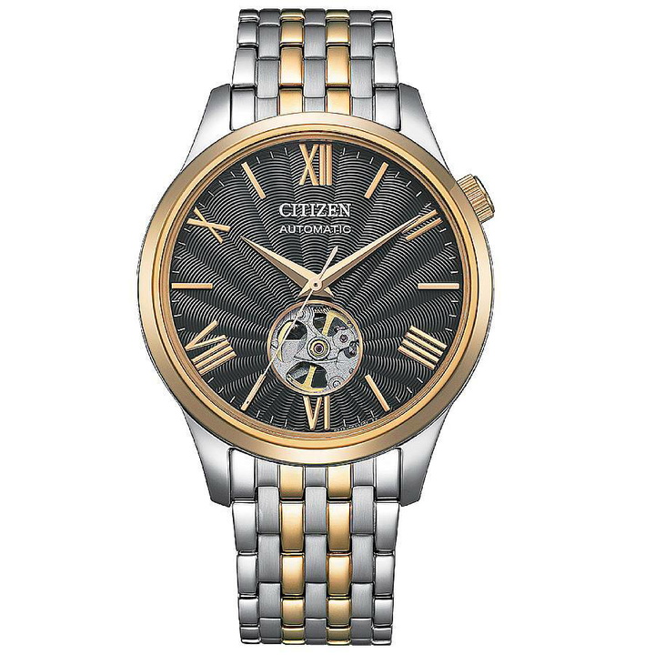 Photo: Citizen Mechanical Automatic Grey Open Heart Dial Mens Watch NH9136-88H