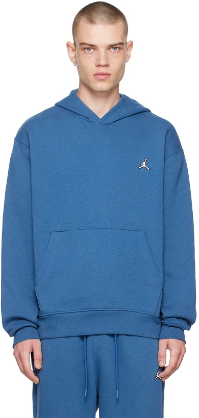 Photo: Nike Jordan Blue Embroidered Hoodie