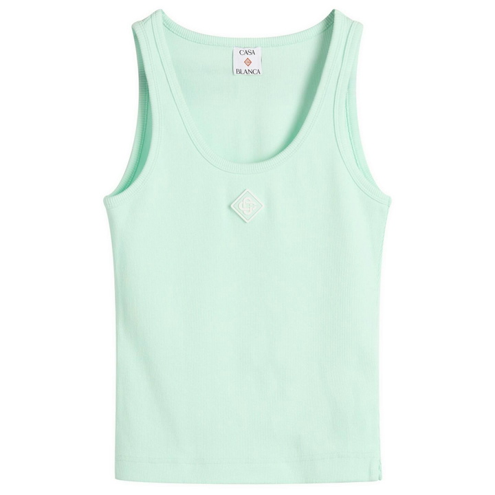 Photo: Casablanca Women's Ribbed Tank Top in Mint