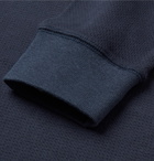 Sunspel - Slim-Fit Cellulock Cotton Sweatshirt - Men - Navy