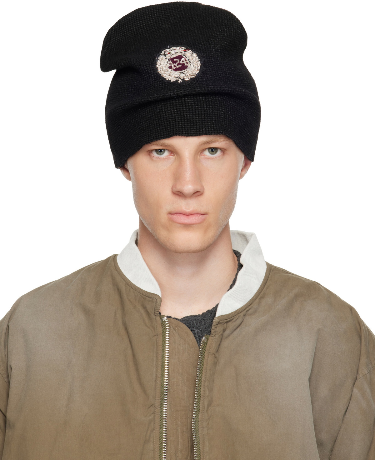 424 Black Thermal Beanie