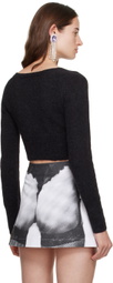 Pristine Black Stiletto Cardigan